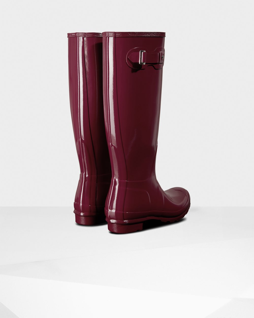 Galochas Altas Hunter Feminina Vermelhas - Original Gloss - 86ONRWBQG